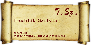Truchlik Szilvia névjegykártya